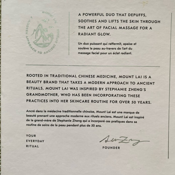 Mount Lai Gua Sha Rose Quartz Tools. Boxed Set. Like New. - Picture 9 of 13